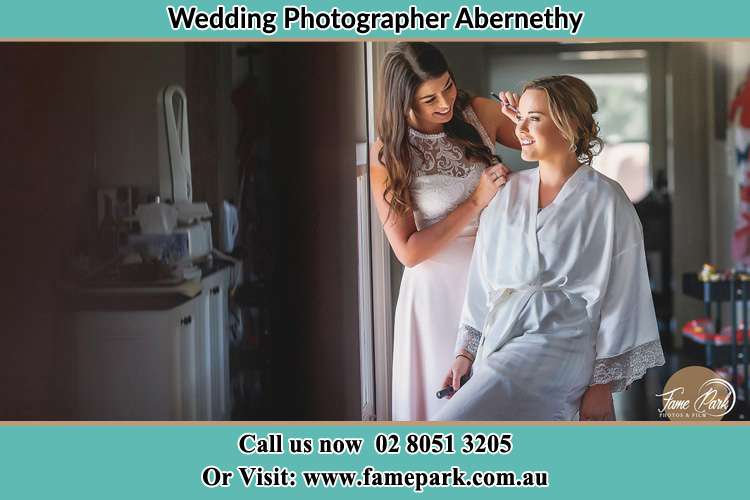 Photo of the Bride having make up and getting ready Abernethy NSW 2325