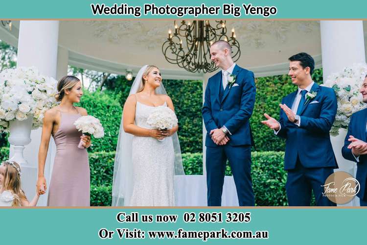 Photo of the Bride and the Groom looking each other Big Yengo NSW 2330