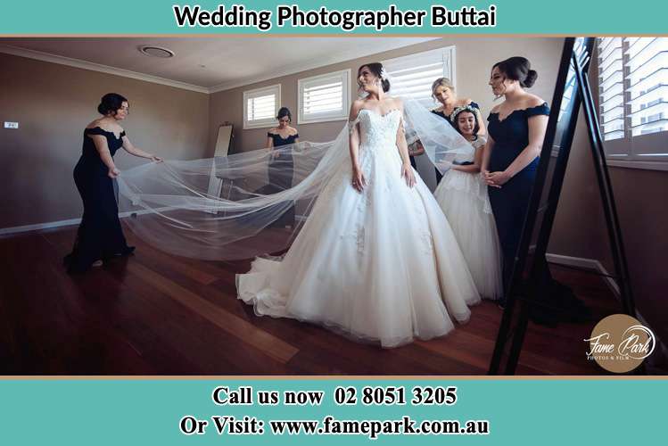 Photo of the Bride preparing fro the wedding Buttai NSW 2323