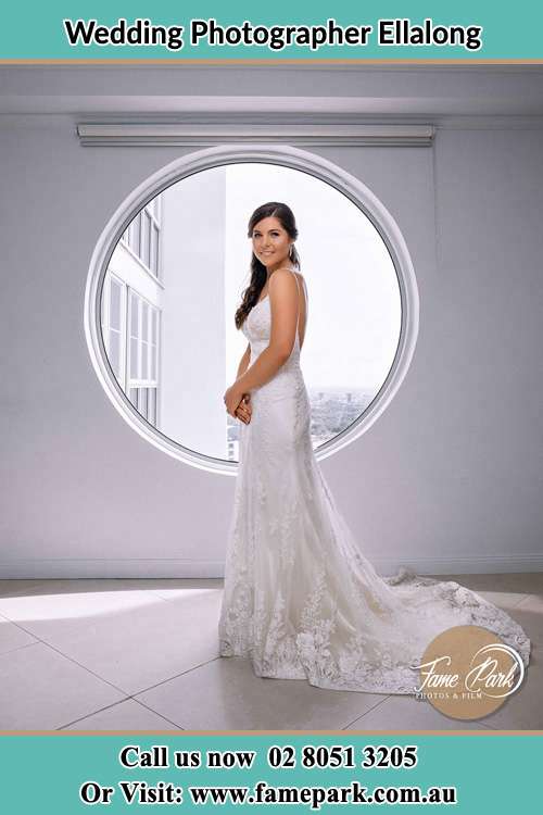 Photo of the Bride beside the window Ellalong NSW 2325