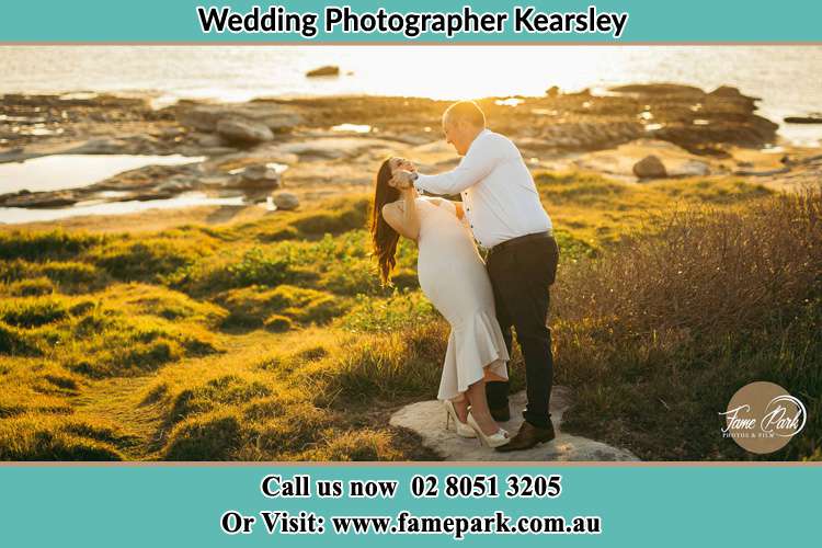 Bride and Groom Near the river Kearsley