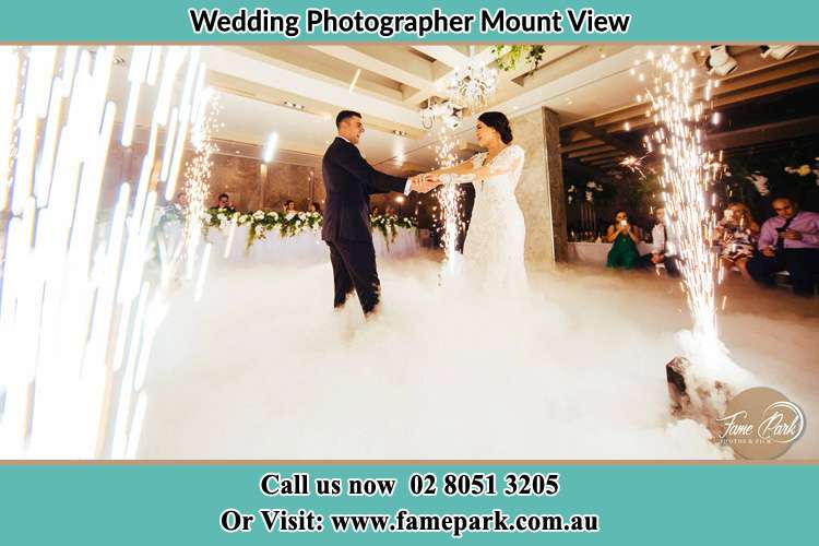 Bride and Groom Dancing Mount View