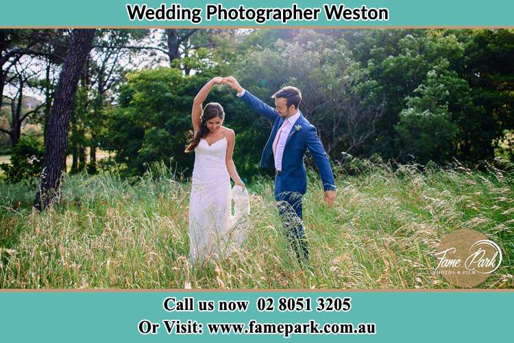 Photo of the Bride and the Groom dancing Weston NSW 2326